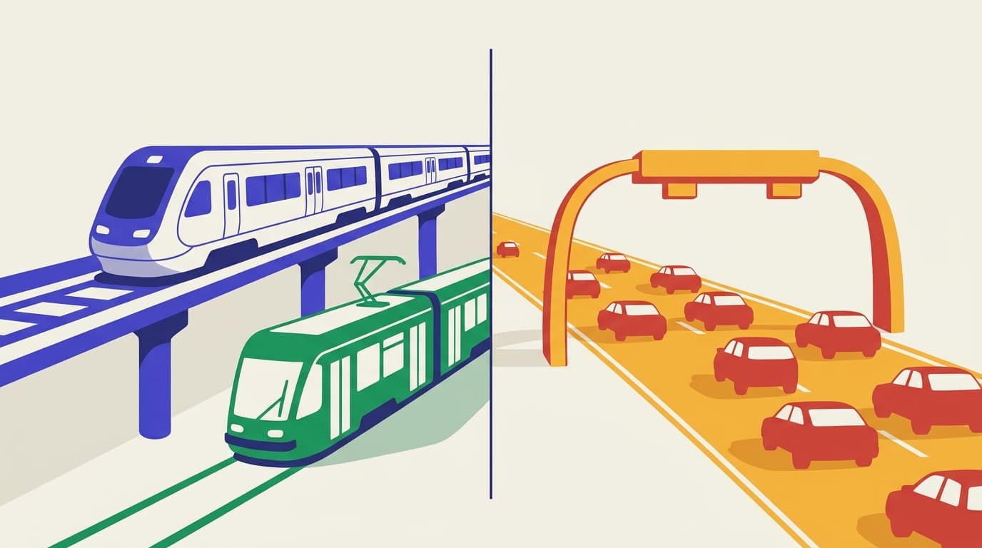 Deux leviers opposés pour la mobilité en Belgique : investir dans le rail et les transports publics d'un côté, tarifer l'usage de la route de l'autre
